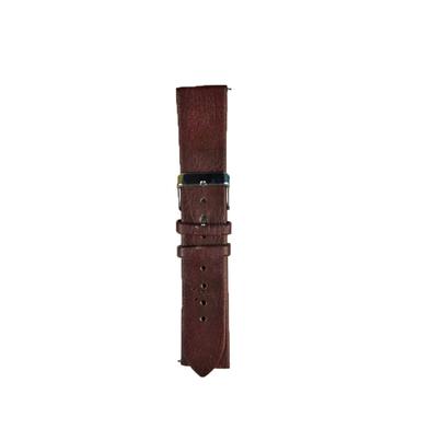 49mm Leather Strap For Smartwatch – Coffee Color image