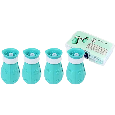 4Pcs Cat Anti-Scratch Shoes,Cat Boots for Cats Only image