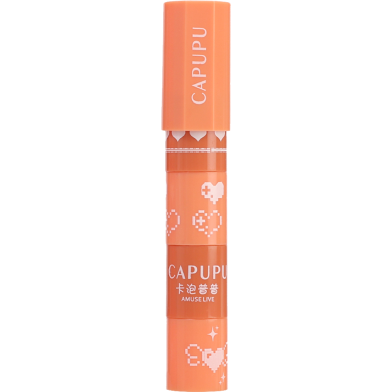 4 In 1 Peach Red Lipstick Long Lasting Non-stick Lip Gloss Kit Makeup #01 Milk Apricot image