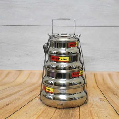 4 Tier Stainless Steel Tiffin Food Carrier image
