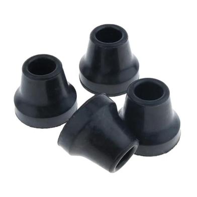 5/8 inch (16mm) Soft Replacement Rubber Tip for Walking Stick - Crutch Stability and Support - 4 Pcs image