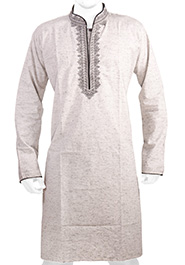 Silver Cotton Panjabi (P-103) image