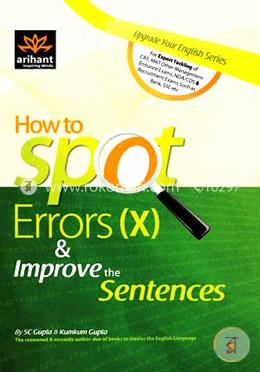 How To Spot Errors( X) and Improve the Sentences image