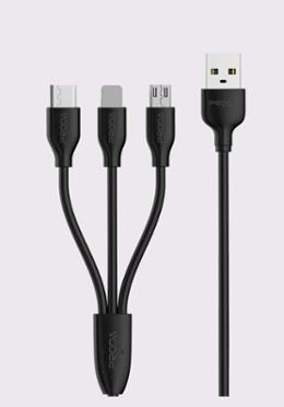 Proda PC-02th 3-IN-1 (Micro/Lightening/Type-C) Charging And Data Cable image