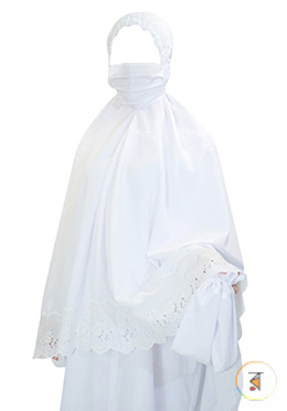 Libas Al Ihram Ladies Ihram (3 Pcs Set - Hijab, Borka, Payjama) image