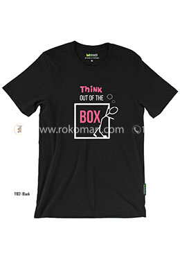 Think Out of the Box T-Shirt - L Size (Black Color) image