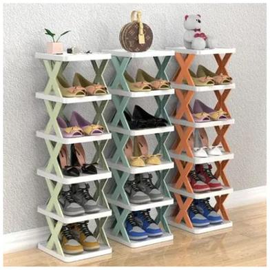 5-Layer Shoe Rack - The Perfect Shelf for Entryway, Bedroom and Bathroom (Multicolor) image