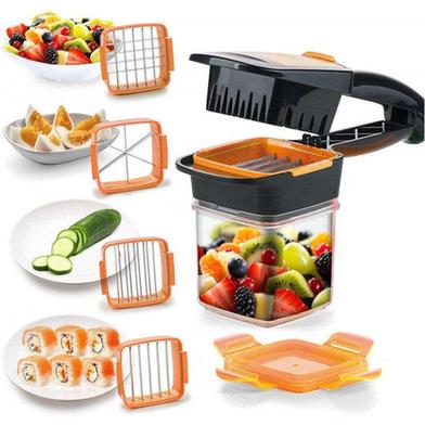 5 in 1 Dicer Fruit Vegetable Cutter Nicer Dicer Quick Stainless Steel Chopper image