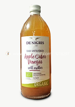 De Nigris Raw Unfiltered Apple Cider Vinegar with Mother (ভিনেগার)- 1000 ml image