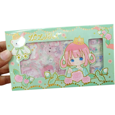 5pcs Sticker And 5ps Printed Washi Tape image