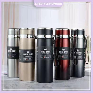 600 ml Stainless Steel Water Bottle for Men Women Kids Thermos Flask Reusable Leak-Proof Thermosteel for Home Office Gym Fridge Travelling image