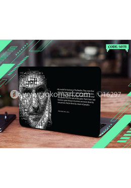 Steve Jobs Design Laptop Sticker image