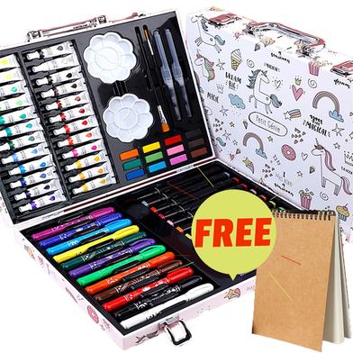 66 PCS Paint Painting Set Children's Art Supplies Marker Painting Set Watercolor Pen Set Art Supplies for Painting - Free Handmade Drawing Pad A5 Size 20 Pages image