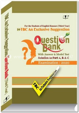 TBC An Exclusive Suggestion Question Bank with Answer and Model Test Examination 2020 - Third Year image