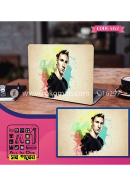 Messi Design Laptop Sticker image