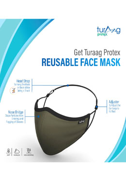 Turaag ProteX Three Layered Face Protection Mask For Women - 2 Pcs image