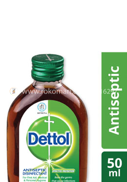Dettol Antiseptic Disinfectant Liquid 50ml Glass Bottle image