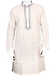 White Short Panjabi (P-117) image