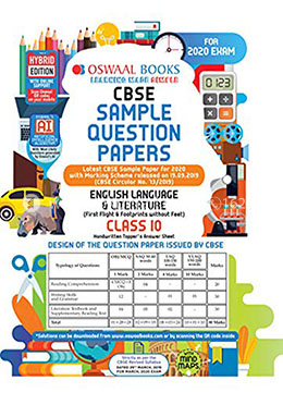 Oswaal CBSE Sample Question Paper Class 10 English Language and Literature Book (For March 2020 Exam) image