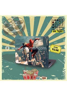 Spiderman Design Laptop Sticker image