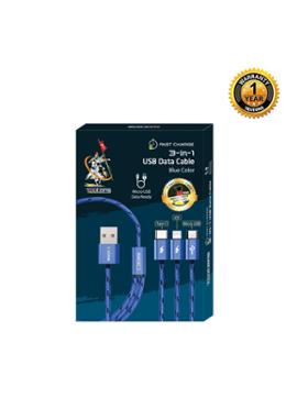 Teutons 3 in 1 USB Cable - Blue image