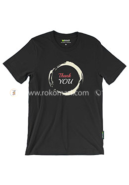 Thank You T-Shirt - L Size (Black Color) image