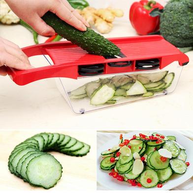 1pc Multifunctional Manual Vegetable Slicer/kitchen Mandoline Slicer/folding  Design/suitable For Shredding, Slicing, Flower & Shape Cutting, And Dicing