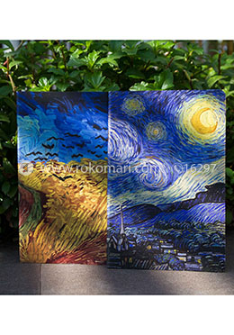 Starry Night and Wheatfield with Crows Notebook image