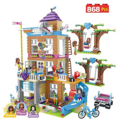 868PCS Friends toys Building Blocks For Children Girls Series Friendship House Set Bricks Kids TOYS image
