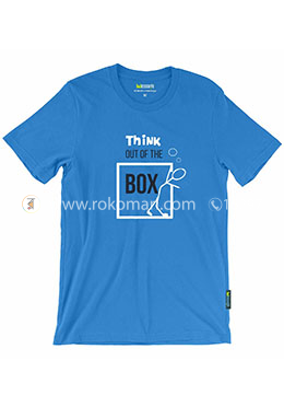 Think Out of the Box T-Shirt - M Size (Royal Blue Color) image