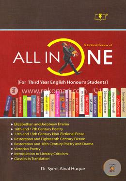 A Critical Review Of: All In One For Third Year English Honours Students - Third Year image