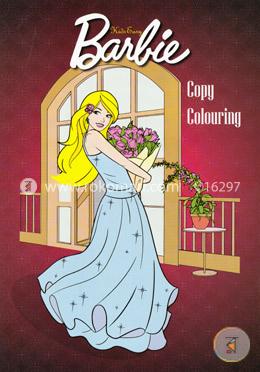 Kids Easy Barbie Copy Colouring image