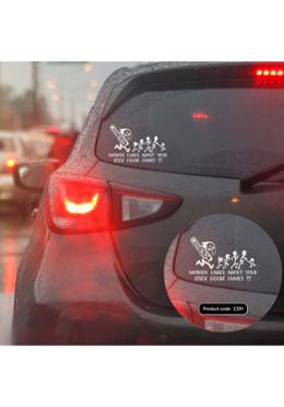 Appo Nobody Cares About Stick Family Vinyl Decals Removable Bumper Sticker For Car - (CS91) image