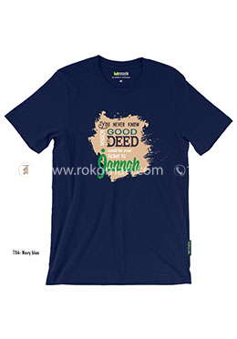 Jannah T-Shirt - M Size (Navy Blue Color) image