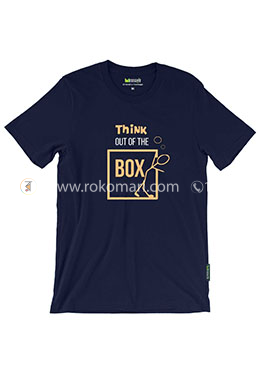 Think Out of the Box T-Shirt - XL Size (Navy Blue Color) image