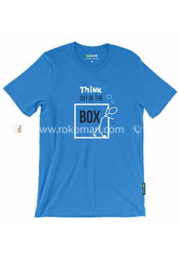 Think Out of the Box T-Shirt - XL Size (Royal Blue Color) image