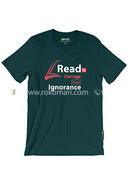 Read To Damage T-Shirt - L Size (Dark Green Color) image