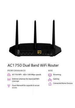 Wireless Ac1750 Mbps Dual Band Gigabit Smart Wifi Router (R6350) Mug FREE image