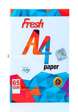 Fresh A4 Paper - 65 GSM (500 Page) - 1 Pack image