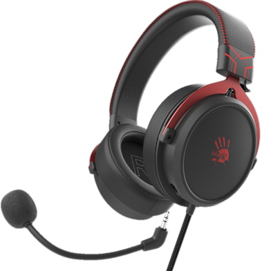 A4Tech Bloody M590i Virtual 7.1 Surround Sound Gaming Headset with Detachable Mic FIRE BLACK image