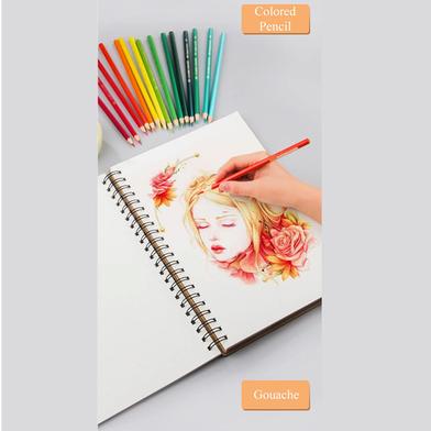 1 Sketchbook With Drawing Paper, Artist Sketchpad, A4 Art Board, 8k16k  Sketchbook With Colored Pencils, Children's Artist Painting Board, - Temu  Australia
