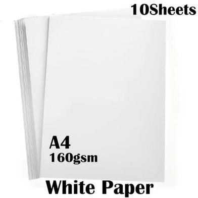 Cartridge A4 White Paper 160 GSM - 10 Sheets image