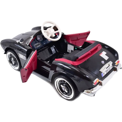 AQUA Classic BMW507 Licensed 12V 7A Battery Powered Electric Ride On Toy Car with EVA Wheels image