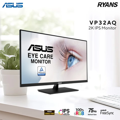 ASUS VP32AQ 31.5 Inch WQHD IPS Eye Care Monitor: null