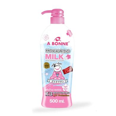 A Bonne Hokkaido Milk 3x Whitening Lotion Nanowhite Gluta 500mL image