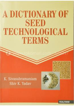 A Dictionary of Seed Technological Terms image