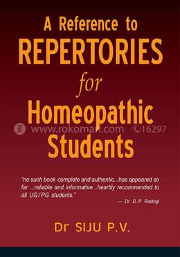 A Reference to Repertories for Homeopathic Students image