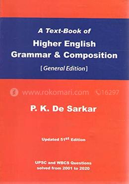 A Text-Book Of Higher English Grammar and Composition image