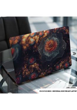 DDecorator Abstract art with rose laptop sticker image