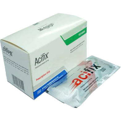 Acifix 20 mg - 10's Strip Tablet image